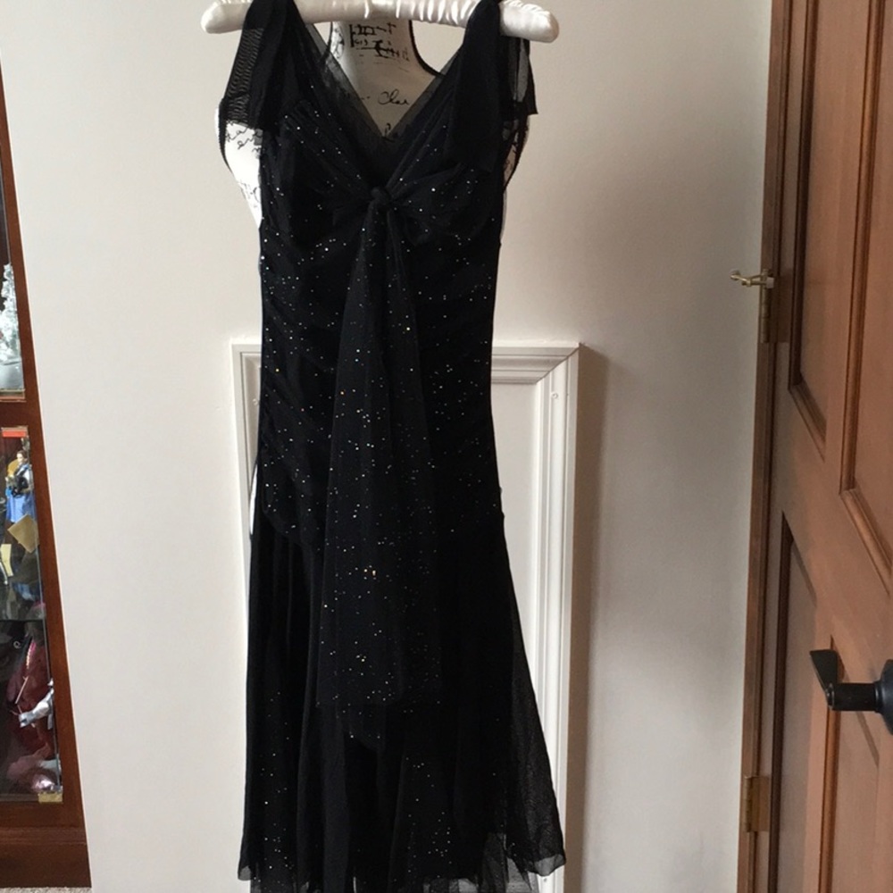 Juniors black party dress